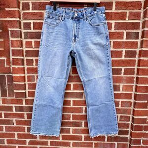 American Eagle Jeans Mens Size 33 Bootcut Y2K Distressed Grunge